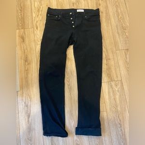 Gustin Japan selvedge black denim jeans